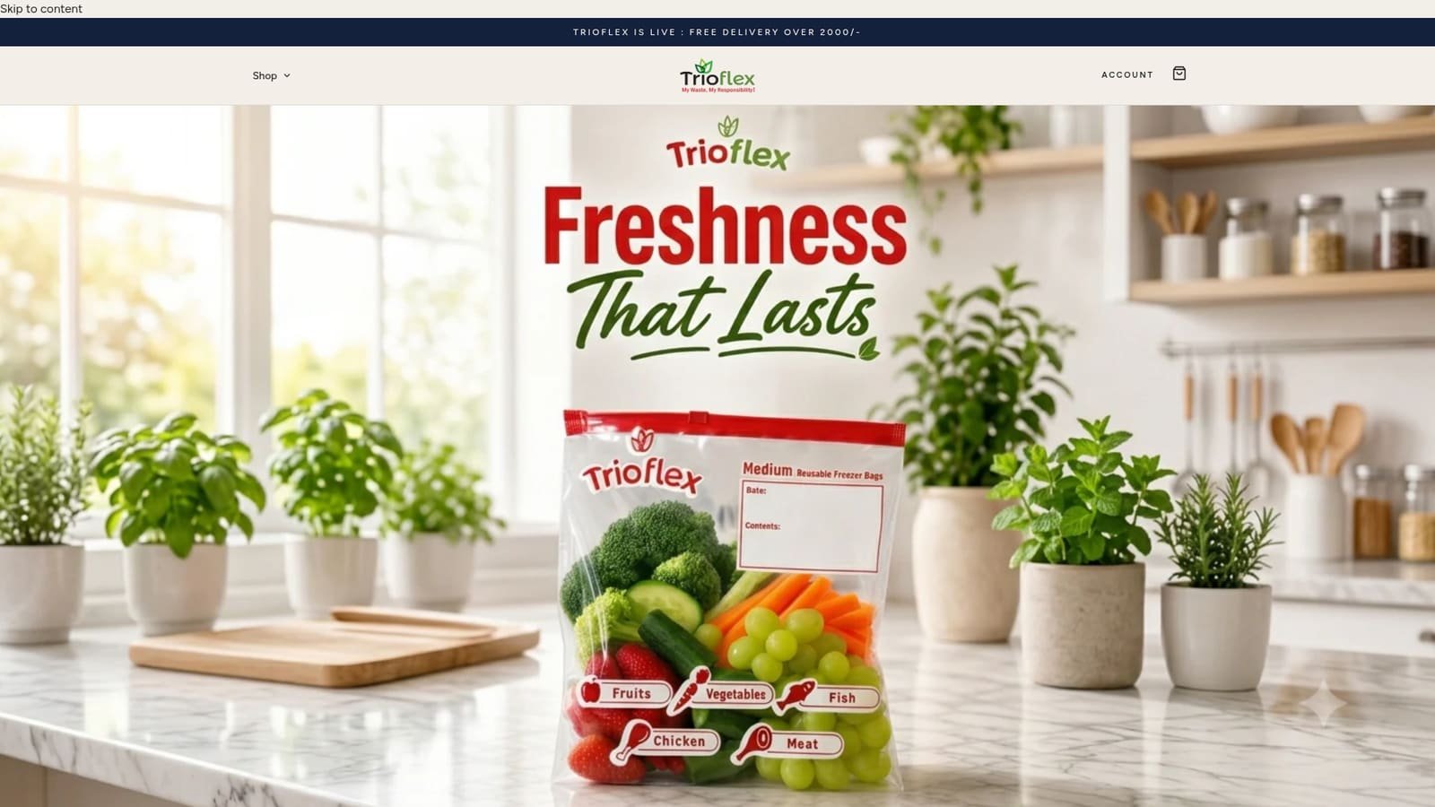 Trio Flex website preview